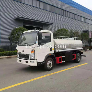 4x2 Howo 5cbm Truck de livraison d&#39;eau potable